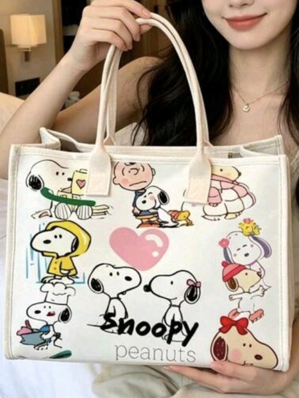 Snoopy Canvas Tote Bag